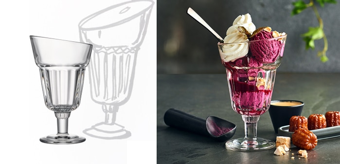 Coupe à glace Charlotte, designer Mélitine Courvoisier