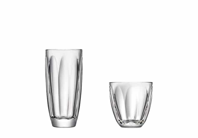 Gobelet et long drink Boudoir, Design Christian Ghion