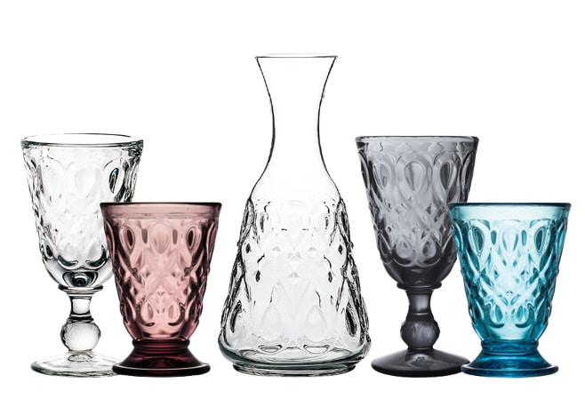 Verres et carafon Lyonnais, style renaissance